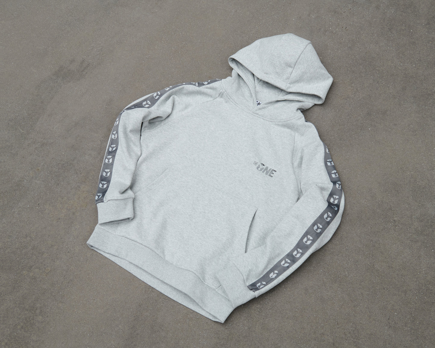 Legacy Tape Hoodie — Frost Grey