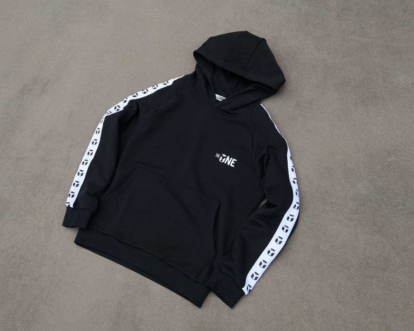 Legacy Tape Hoodie – Jet Black